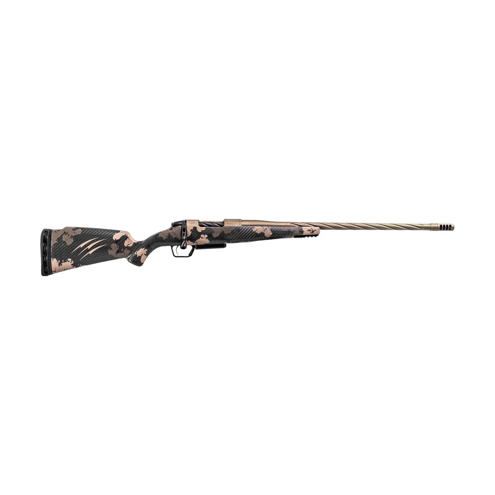 fierce firearms rogssx65prc20brs twisted rogue xp 6.5 prc 3+1 20" smoked bronze cerakote spiral fluted threaded stainless steel barrel, drilled & tapped receiver, bipod rail forend, sonora ambush camo Fierce Firearms ROGSSX65PRC20BRS Twisted Rogue XP 6.5 PRC 3+1 20" Smoked Bronze Cerakote Spiral Sports South item 195966