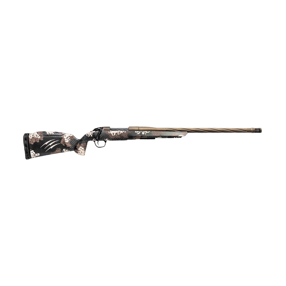 fierce firearms twisted rage lr full size 7mm prc 3+1 20" smoked bronze cerakote match grade/spiral threaded stainless steel barrel, drilled & tapped receiver, desert shadow camo push button adj comb Fierce Firearms Twisted Rage LR Full Size 7mm PRC 3+1 20" Smoked Bronze Cerakote Match Sports South item 196040