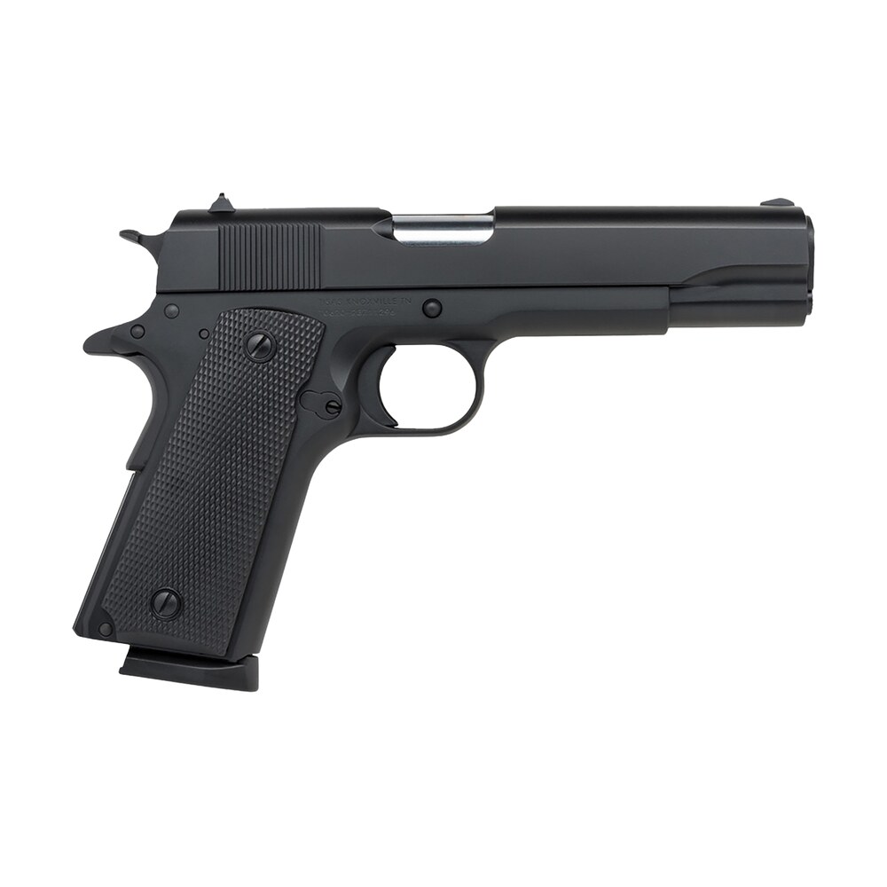 tisas arms 10100519 1911 a1 service 9mm luger 7+1 5" stainless steel barrel, black cerakote carbon steel serrated slide & frame w/beavertail, black rubber grip Tisas Arms 10100519 1911 A1 Service 9mm Luger 7+1 5" Stainless Steel Sports South item 196066