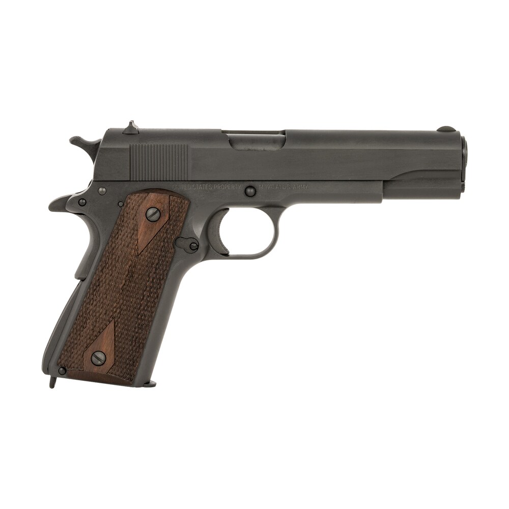 tisas arms 10100539 1911 a1 u.s. army 45 acp 7+1 5.02" manganese phosphate coated carbon steel serrated slide & frame, walnut grip Tisas Arms 10100539 1911 A1 U.S. Army 45 ACP 7+1 5.02" Manganese Phosphate Coated Carbon Steel Sports South item 196083