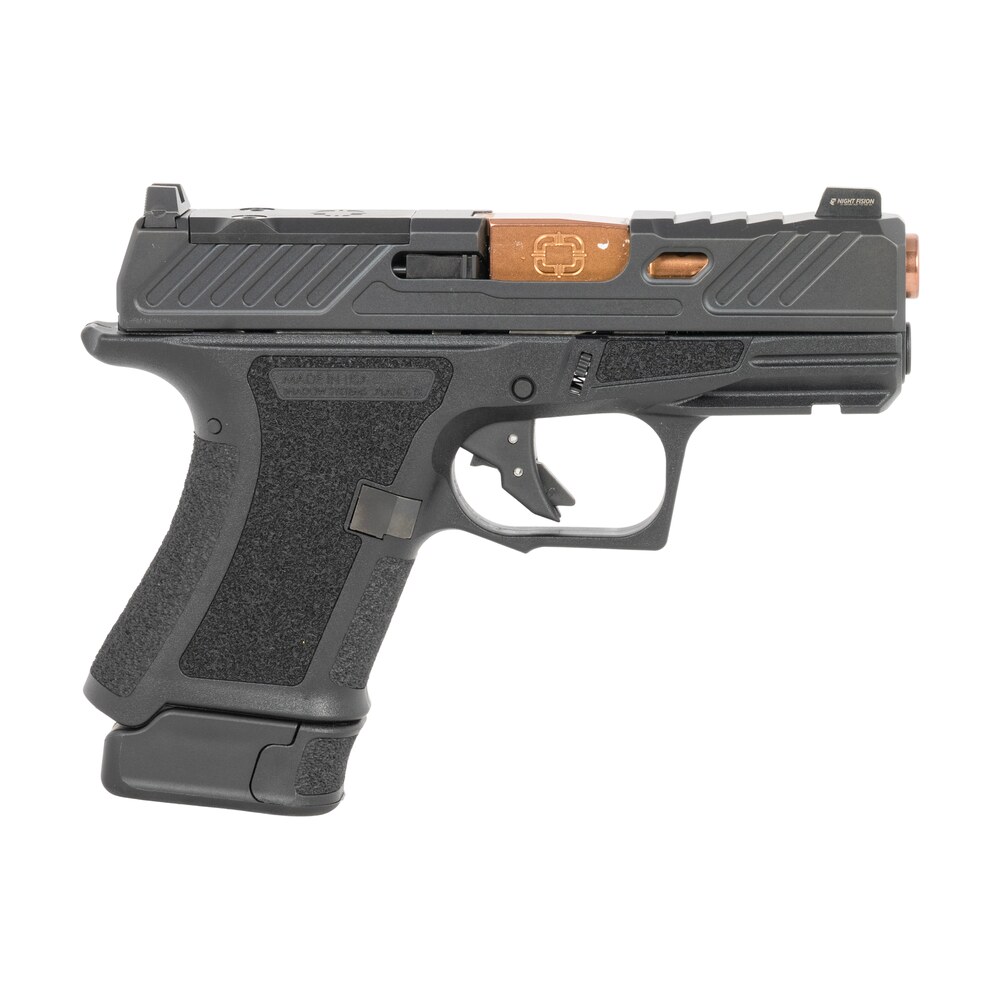 shadow systems ss 4011 b cr920 elite 9mm luger 13+1, 3.41" bronze ticn match grade/spiral fluted barrel, black nitride optic cut/serrated/window cut stainless steel slide, black polymer frame w/beaver Shadow Systems SS-4011-B CR920 Elite 9mm Luger 13+1, 3.41" Bronze TICN Match Grade/Spiral Sports South item 196443