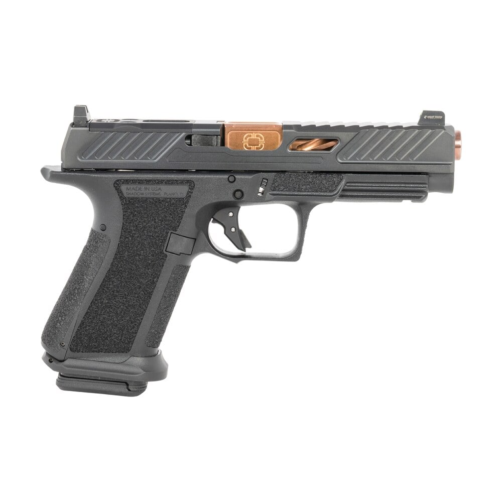 shadow systems ss 1027 b mr920l elite 9mm luger 15+1, 4.50" black nitride match grade/spiral fluted barrel, black nitride optic cut/serrated/window cut stainless steel slide, black polymer frame w/bea Shadow Systems SS-1027-B MR920L Elite 9mm Luger 15+1, 4.50" Black Nitride Match Grade/Spiral Sports South item 196444