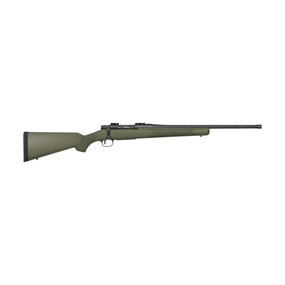 mossberg 28080 patriot 450 bushmaster 4+1 20" matte blued threaded barrel, od green synthetic stock Mossberg 28080 Patriot 450 Bushmaster 4+1 20" Matte Blued Threaded Sports South item 196872