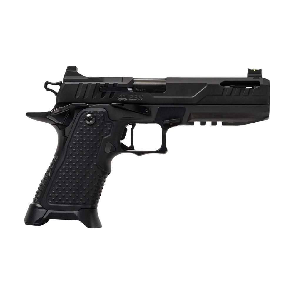 oa defense 2311 pro elite full size 9mm luger 17+1 5" ported barrel, black dlc steel optic ready/serrated slide, black aluminum frame w/picatinny rail, black aluminum grip, ambidextrous Oa Defense 2311 Pro Elite Full Size 9mm Luger 17+1 5" Ported Sports South item 196936