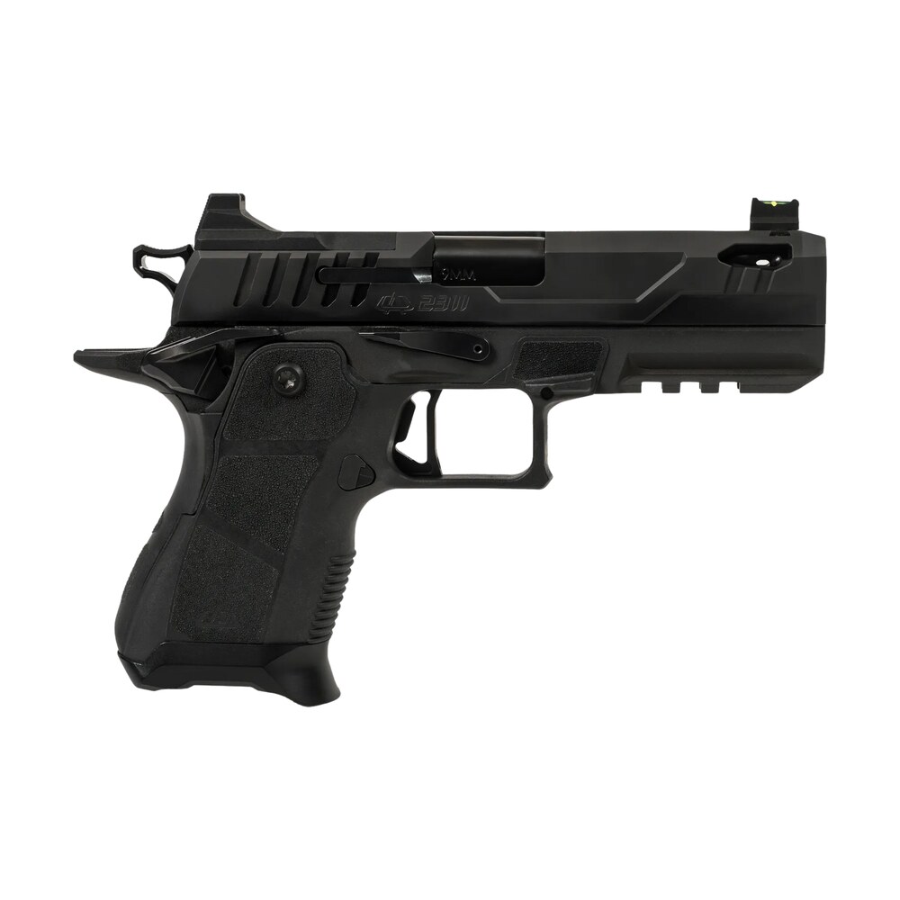 oa defense 2311 pro compact frame 9mm luger 15+1 4.25" ported barrel, dlc black steel optic ready/serrated slide, black aluminum frame w/picatinny rail, black polymer grip, ambidextrous Oa Defense 2311 Pro Compact Frame 9mm Luger 15+1 4.25" Ported Sports South item 196940
