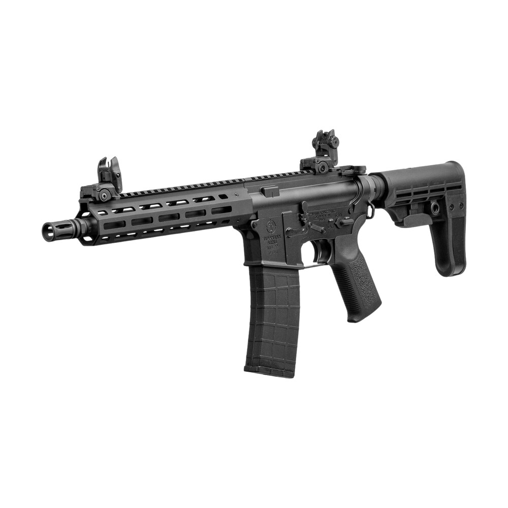 tippmann arms a101088 m4 elite 22 lr 25+1 11" black parkerized threaded barrel, black parkerized aluminum receiver w/picatinny rail, m lok handguard, black t5 arm brace, black gen2 grip Tippmann Arms A101088 M4 Elite 22 LR 25+1 11" Black Parkerized Threaded Sports South item 197189