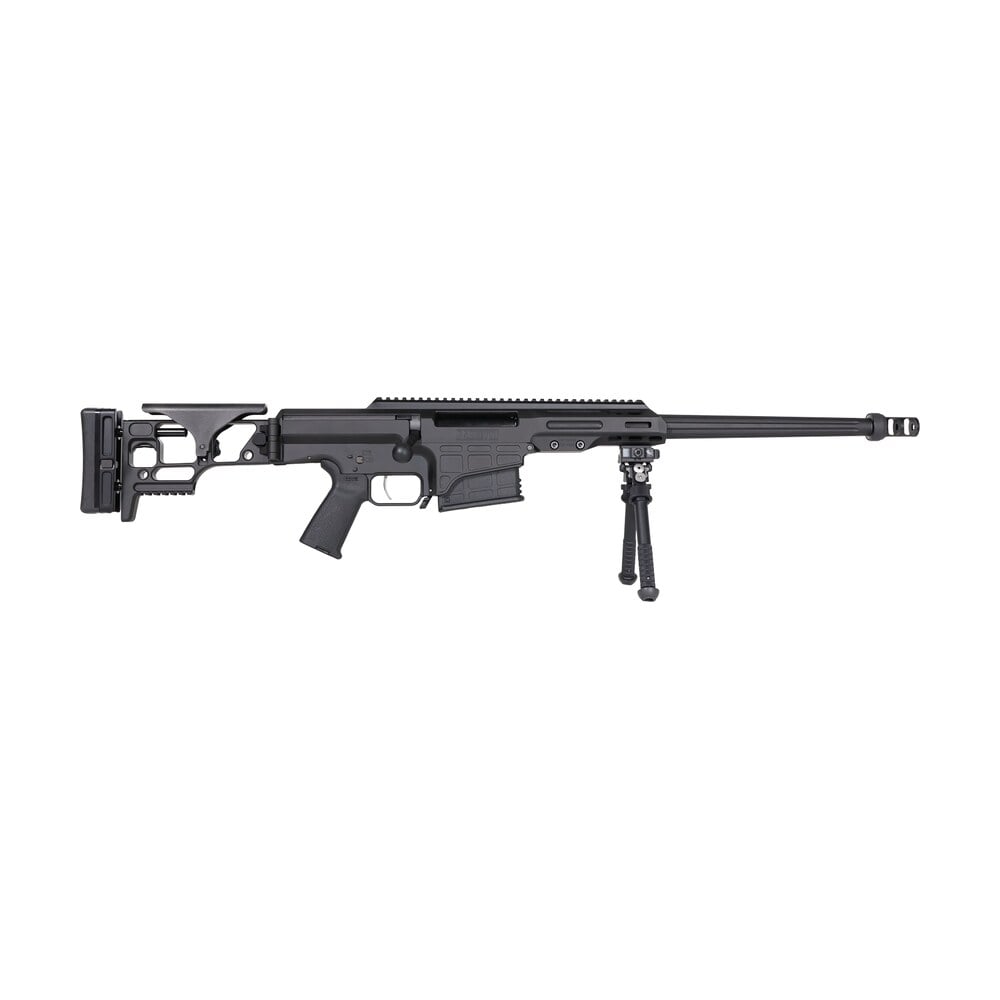 barrett 19972 mrad covert 6.5 creedmoor 10+1 17" black match grade fluted barrel, black cerakote aluminum receiver w/picatinny rail, m lok handguard, side folding w/adj comb black polymer stock, black Barrett 19972 MRAD Covert 6.5 Creedmoor 10+1 17" Black Match Grade Fluted Sports South item 197217