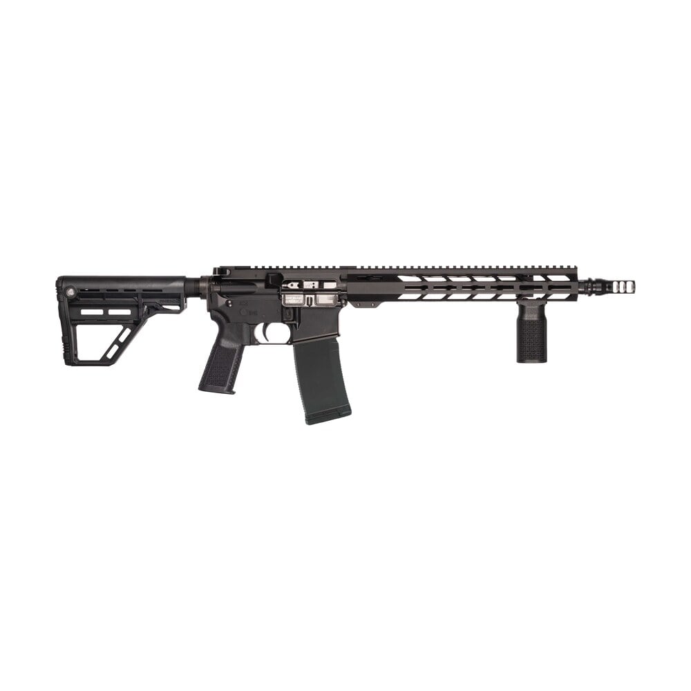 patriot ordnance factory 02548 p 15 base smu 300 blackout 30+1 13.75" black nitride match grade barrel, black anodized aluminum receiver w/picatinny rail, m lok handguard, black amend2 adjustable poly Patriot Ordnance Factory 02548 P-15 Base SMU 300 Blackout 30+1 13.75" Black Nitride Match Grade Sports South item 197271