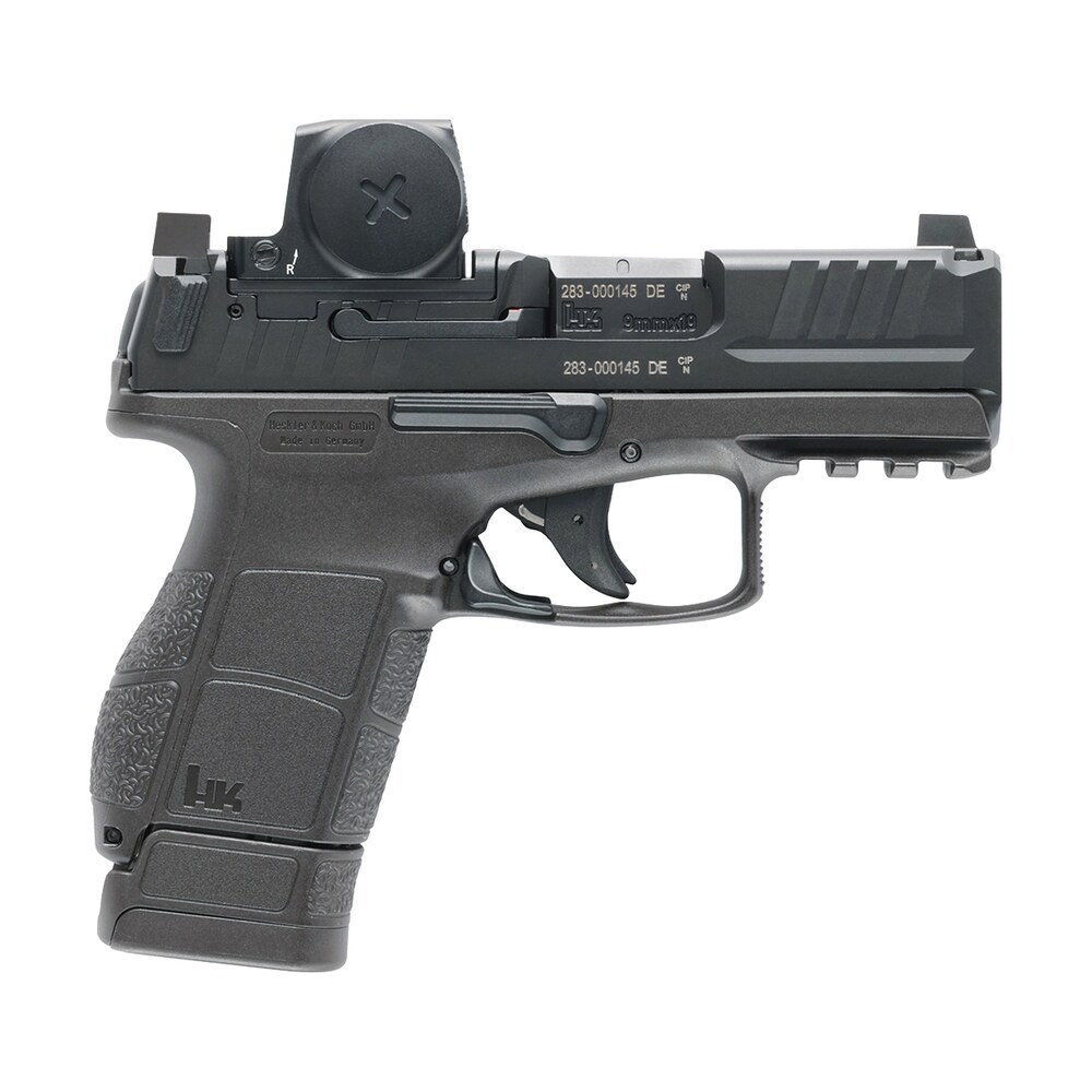 hk 81001319 vp9cc w/optic micro compact 9mm luger 12+1 3.13" polygonal rifled barrel, black steel serrated slide w/vortex defender ccw red dot, black polymer frame w/picatinny rail, interchangeable ba HK 81001319 VP9CC w/Optic Micro-Compact 9mm Luger 12+1 3.13" Polygonal Rifled Sports South item 197287