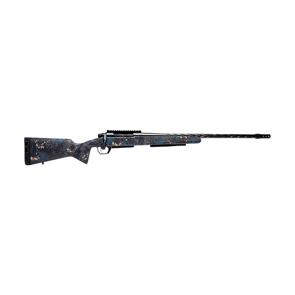 horizon firearms hrf vp2 65cm 22r vandal prime 2 6.5 creedmoor 22" black chrome chevron fluted threaded barrel, black chrome steel receiver w/picatinny rail, arca rail forend, cobalt basin iota bkh ca Horizon Firearms HRF-VP2-65CM-22R Vandal Prime 2 6.5 Creedmoor 22" Black Chrome Chevron Fluted Sports South item 197415