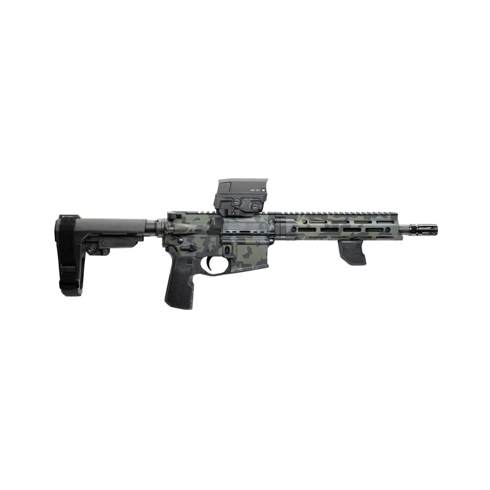 cnc firearms cncddmcd daniel defense ddm4 v7p sports south exclusive 5.56 nato 30+1 10.30" black phosphate threaded barrel, dark multicam aluminum receiver w/picatinny rail, sba3 pistol stabilizing br Cnc Firearms CNCDDMCD Daniel Defense DDM4 V7P Sports South Exclusive 5.56 NATO 30+1 10.30" Sports South item 197634
