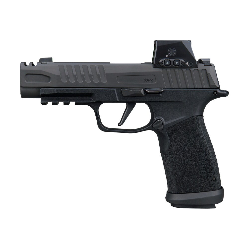 sig sauer 365xf9comprxsl p365 fuse comp 9mm luger 21+1 3.70" black barrel, black nitron stainless steel integrated compensator/optic ready/serrated slide, black stainless steel frame w/beavertail & pi Sig Sauer 365XF9COMPRXSL P365 Fuse COMP 9mm Luger 21+1 3.70" Black Sports South item 197847