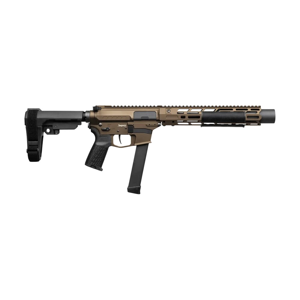 cmmg 99a6832 mb zeroed banshee mkgs 9mm luger 33+1 6.50" black nitride threaded barrel, midnight bronze cerakote aluminum receiver w/picatinny rail, m lok handguard, black polymer cmmg ripbrace, cmmg CMMG 99A6832-MB Zeroed Banshee MkGs 9mm Luger 33+1 6.50" Black Nitride Threaded Sports South item 198244
