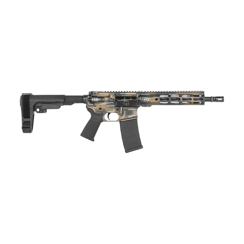 shark coast tactical scc07060anbrn p anime 15 bronze 5.56 nato 30+1 10.50" black nitride threaded barrel, aluminum receiver w/picatinny rail, m lok handguard, polymer sb tactical sba3 brace, polymer g Shark Coast Tactical SCC07060ANBRN-P Anime-15 Bronze 5.56 NATO 30+1 10.50" Black Nitride Sports South item 198584