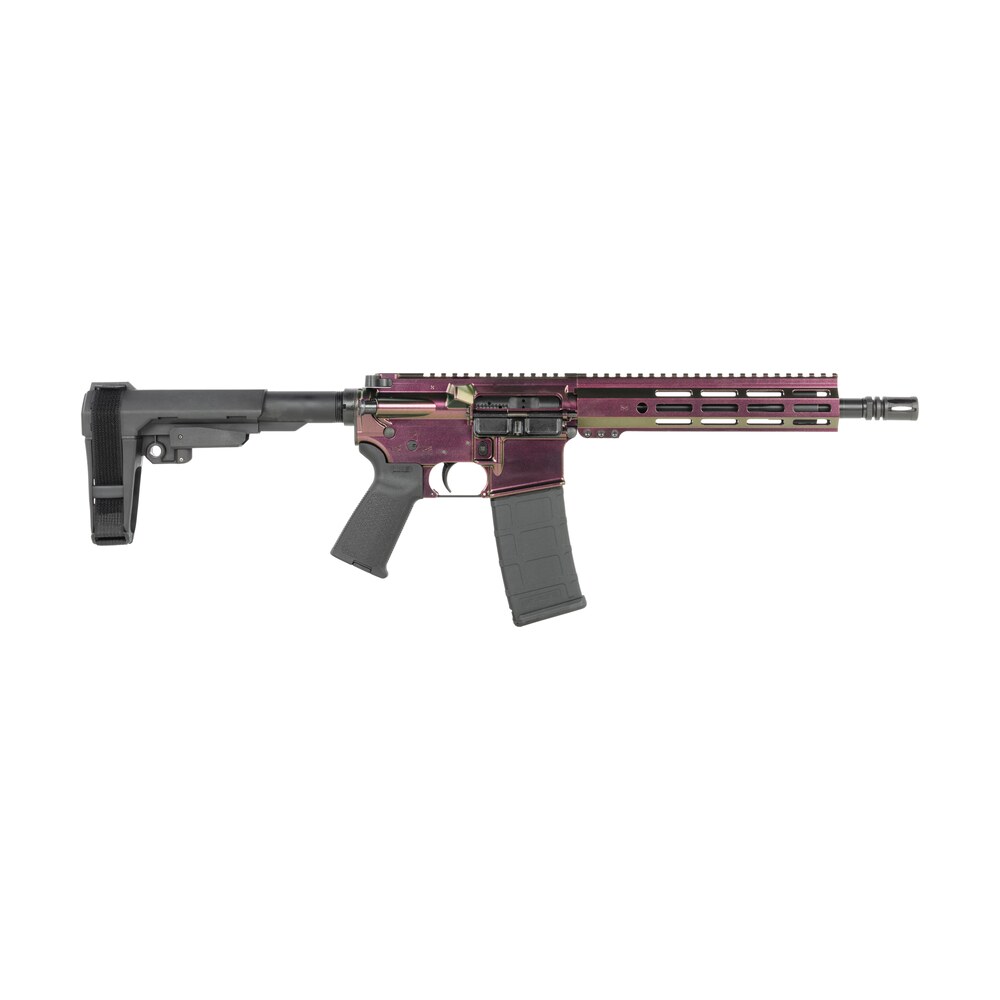 shark coast tactical scc07268rzrbk p razorback 5.56 nato 30+1 10.50" black nitride threaded barrel, aluminum receiver w/picatinny rail, m lok handguard, polymer sb tactical sba3 brace, polymer grip Shark Coast Tactical SCC07268RZRBK-P Razorback 5.56 NATO 30+1 10.50" Black Nitride Threaded Sports South item 198604