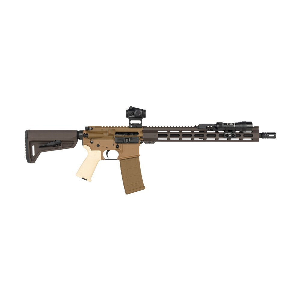 shark coast tactical scc06995kraken kraken bundle 5.56 nato 30+1 16" black nitride threaded barrel, aluminum receiver w/picatinny rail, m lok handguard, magpul collapsible polymer stock, magpul moe gr Shark Coast Tactical SCC06995KRAKEN Kraken Bundle 5.56 NATO 30+1 16" Black Nitride Threaded Sports South item 198625