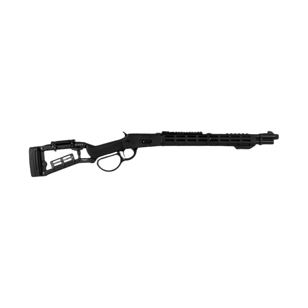 derya firearms ran.18.357 ran 357 mag 9+1 18" black melonite threaded barrel, black melonite steel receiver w/picatinny rail, m lok/picatinny rail forend, black ironwolf aluminum stock Derya Firearms RAN.18.357 RAN 357 Mag 9+1 18" Black Melonite Threaded Sports South item 198864
