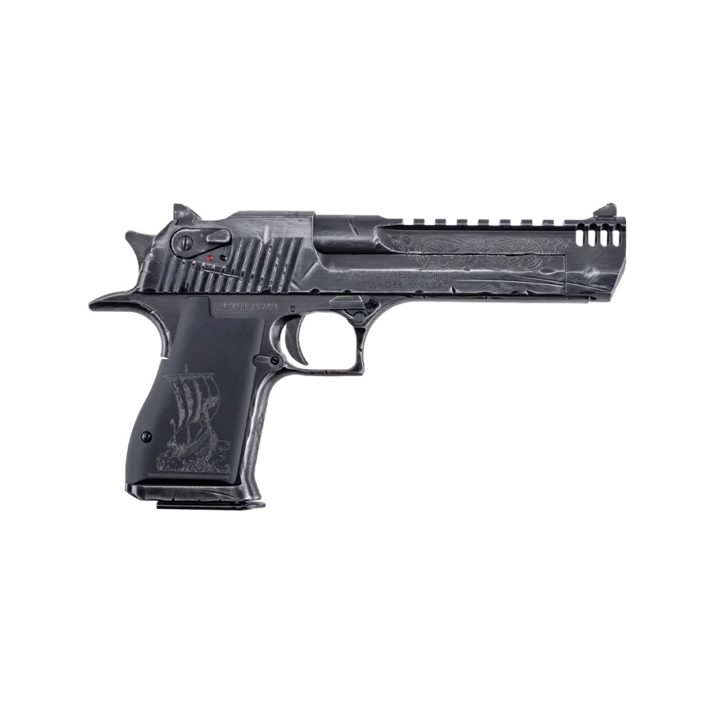 magnum research de50vk1 desert eagle mark xix viking 50 ae 7+1 6" carbon steel integral muzzle brake/picatinny rail barrel Magnum Research DE50VK1 Desert Eagle Mark XIX Viking 50 AE 7+1 6" Carbon Steel Integral Muzzle Sports South item 198880