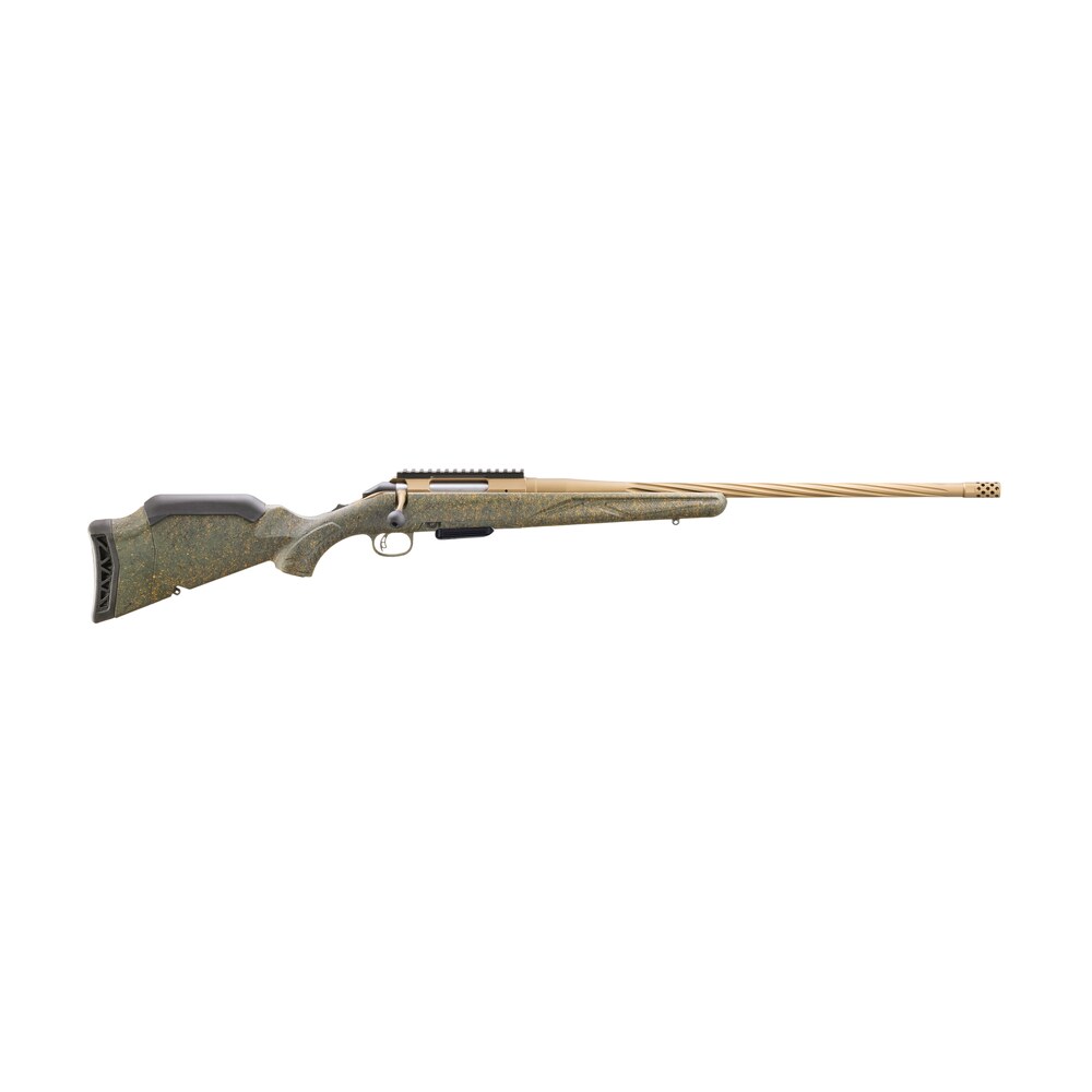 ruger 56909 american ii predator 223rem 5+1 22" burnt bronze cerakote spiral fluted threaded barrel green splatter Ruger 56909 American II Predator 223Rem 5+1 22" Burnt Bronze Cerakote Spiral Fluted Threaded Sports South item 199048