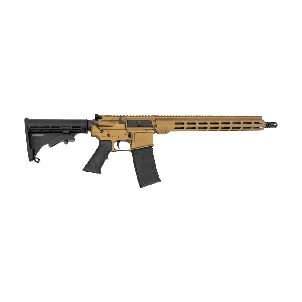 andro corp industries 55616bbbb aci 15 bravo 5.56 nato 30+1 16" black nitride threaded barrel, burnt bronze aluminum receiver w/picatinny rail, m lok handguard, m4 black polymer stock, black polymer g Andro Corp Industries 55616BBBB ACI-15 Bravo 5.56 NATO 30+1 16" Black Nitride Threaded Sports South item 199058