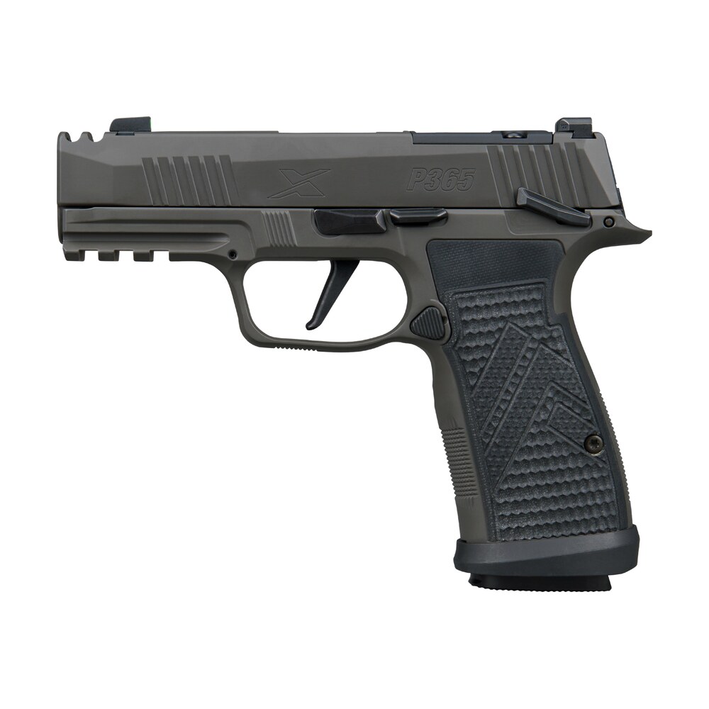 sig sauer 365axgca9legionmsca p365 axg legion 9mm luger 10+1 3.10" legion gray cerakote integrated compensator/optic ready/serrated slide, legion gray cerakote stainless steel frame w/picatinny rail, Sig Sauer 365AXGCA9LEGIONMSCA P365 AXG Legion 9mm Luger 10+1 3.10" Legion Gray Cerakote Sports South item 199118