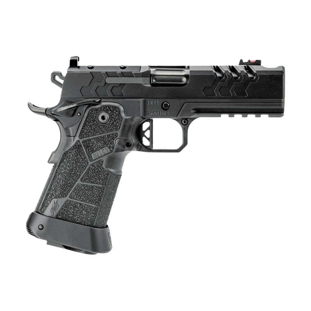 kimber mfg, inc 3500105 2k11 pro comp full size frame 9mm luger 19+1 5" compensated barrel, black stainless steel lightening cut/optic ready/serrated slide, black stainless steel frame w/beavertail & Kimber Mfg, Inc 3500105 2K11 Pro Comp Full Size Frame 9mm Luger 19+1 5" Compensated Sports South item 199275