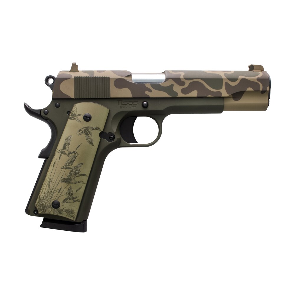 tisas arms 10100516aa4 1911 a1 stakeout sports south exclusive 45 acp 8+1 5" carbon steel barrel & slide, carbon steel frame w/beavertail Tisas Arms 10100516AA4 1911 A1 Stakeout Sports South Exclusive 45 ACP 8+1 5" Carbon Steel Sports South item 199351