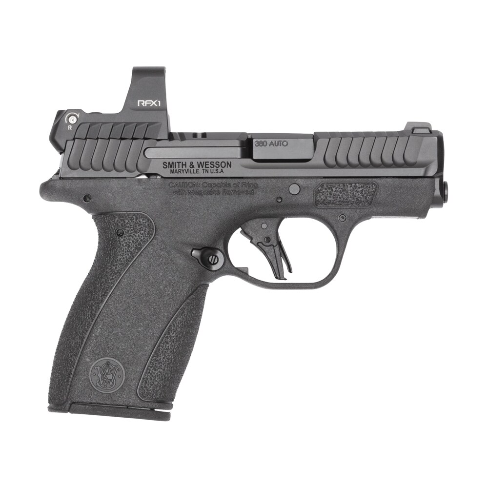 smith & wesson 14786 bodyguard 2.0 w/optic micro compact 380 acp 12+1 2.75" black armornite barrel, black armornite stainless steel serrated w/viridian rfx1 green dot slide, black polymer frame, textu Smith & Wesson 14786 Bodyguard 2.0 Sports South item 199477