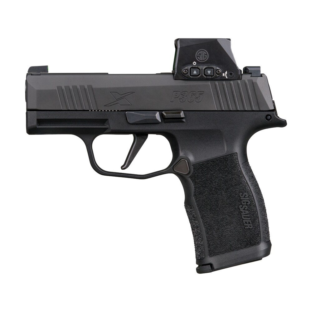 sig sauer 365x9bxr3rxsl10 p365x w/optic micro compact 9mm luger 10+1 3.10" black barrel, black nitron stainless steel serrated w/sig romeo x sig loc reflex sight, black stainless steel frame w/accesso Sig Sauer 365X9BXR3RXSL10 P365X Sports South item 199594