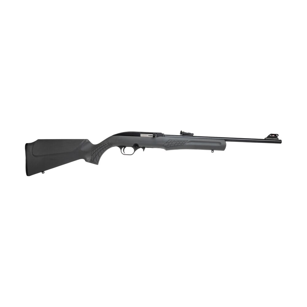 rossi rs22l1811g rs22 22 lr 10+1 18" black matte barrel, black aluminum 3/8" dovetail receiver, fixed gray synthetic stock Rossi RS22L1811G RS22 22 LR 10+1 18" Black Matte Sports South item 199784