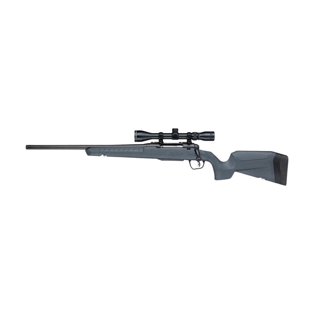 savage arms 33203 axis 2 xp 400 legend 4+1 20" matte black carbon steel threaded barrel & drilled & tapped receiver, gray synthetic fixed w/pistol grip stock, 3 9x40mm duplex scope, left hand Savage Arms 33203 Axis 2 XP 400 Legend 4+1 20" Matte Black Carbon Steel Threaded Barrel & Sports South item 199947