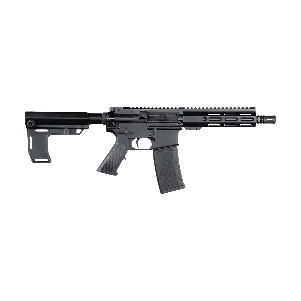 andro corp industries 5568cbmps aci 15 cqb 5.56 nato 30+1 8" black nitride threaded barrel, black anodized aluminum receiver w/picatinny rail, m lok handguard, black polymer sba3 pistol brace, a2 grip Andro Corp Industries 5568CBMPS ACI-15 CQB 5.56 NATO 30+1 8" Black Nitride Threaded Sports South item 200231