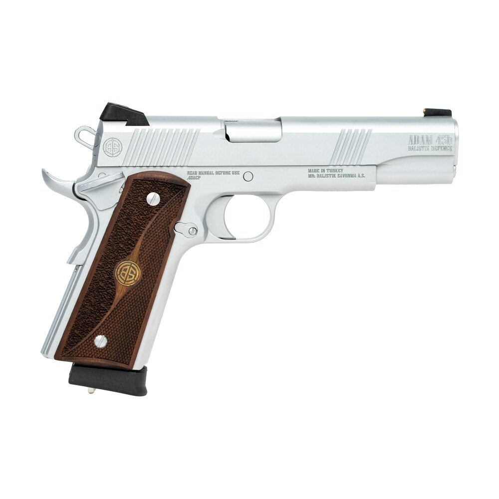 dickinson llc dksn45wb adam 1911 full size 45 acp 8+1 5" black steel barrel, serrated slide & frame w/beavertail Dickinson LLC DKSN45WB Adam 1911 Full Size 45 ACP 8+1 5" Black Steel Sports South item 200584