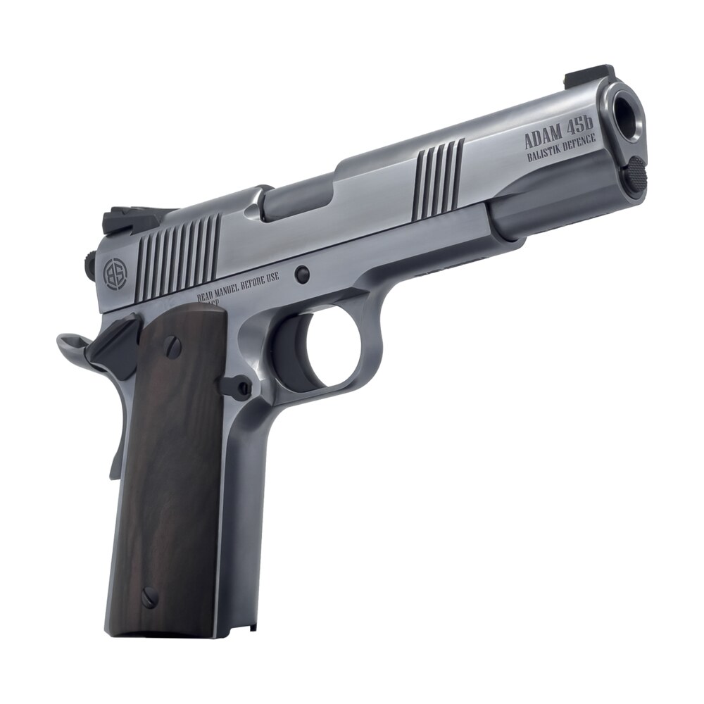 dickinson llc dksn45lb adam 1911 lead full size 45 acp 8+1 5" stainless barrel, steel b serrations slide, steel frame w/beavertail Dickinson LLC DKSN45LB Adam 1911 Lead Full Size 45 ACP 8+1 5" Stainless Sports South item 200588