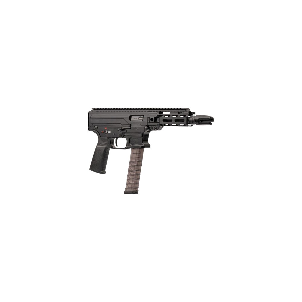 panzer arms paarp9pccb arp9 9mm luger 33+1 6.50" black barrel, black aluminum receiver w/picatinny rail, rear picatinny rail, black polymer grip, ambidextrous Panzer Arms PAARP9PCCB ARP9 9mm Luger 33+1 6.50" Black Sports South item 200760