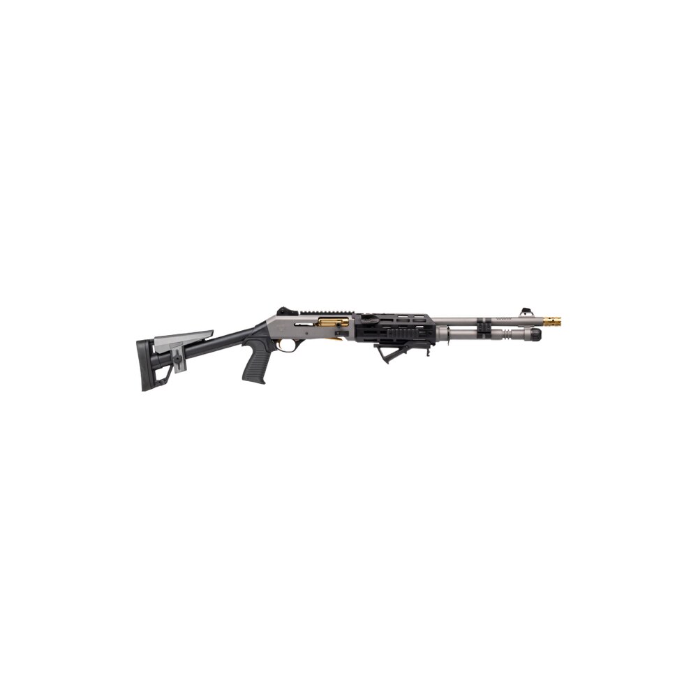 panzer arms pam4ncsggtmfss m4 pro ai semi auto 3" 5+1 18.50" gray ported barrel, gray w/ gold titanium accents aluminum receiver w/picatinny rail, skeleton stock Panzer Arms PAM4NCSGGTMFSS M4 Pro AI Semi-Auto 3" 5+1 18.50" Gray Ported Sports South item 200767