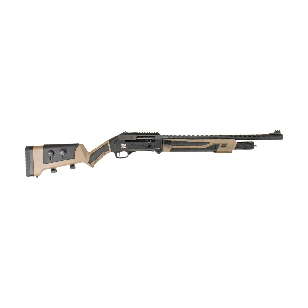panzer arms pafs1profsfde fs1 pro 12 gauge semi auto 3" 4+1 20" black shrouded barrel, black & flat dark earth cerakote receiver w/picatinny rail, m lok handguards, flat dark earth adj cheekrest synth Panzer Arms PAFS1PROFSFDE FS1 Pro 12 Gauge Semi-Auto 3" 4+1 20" Black Shrouded Sports South item 200777
