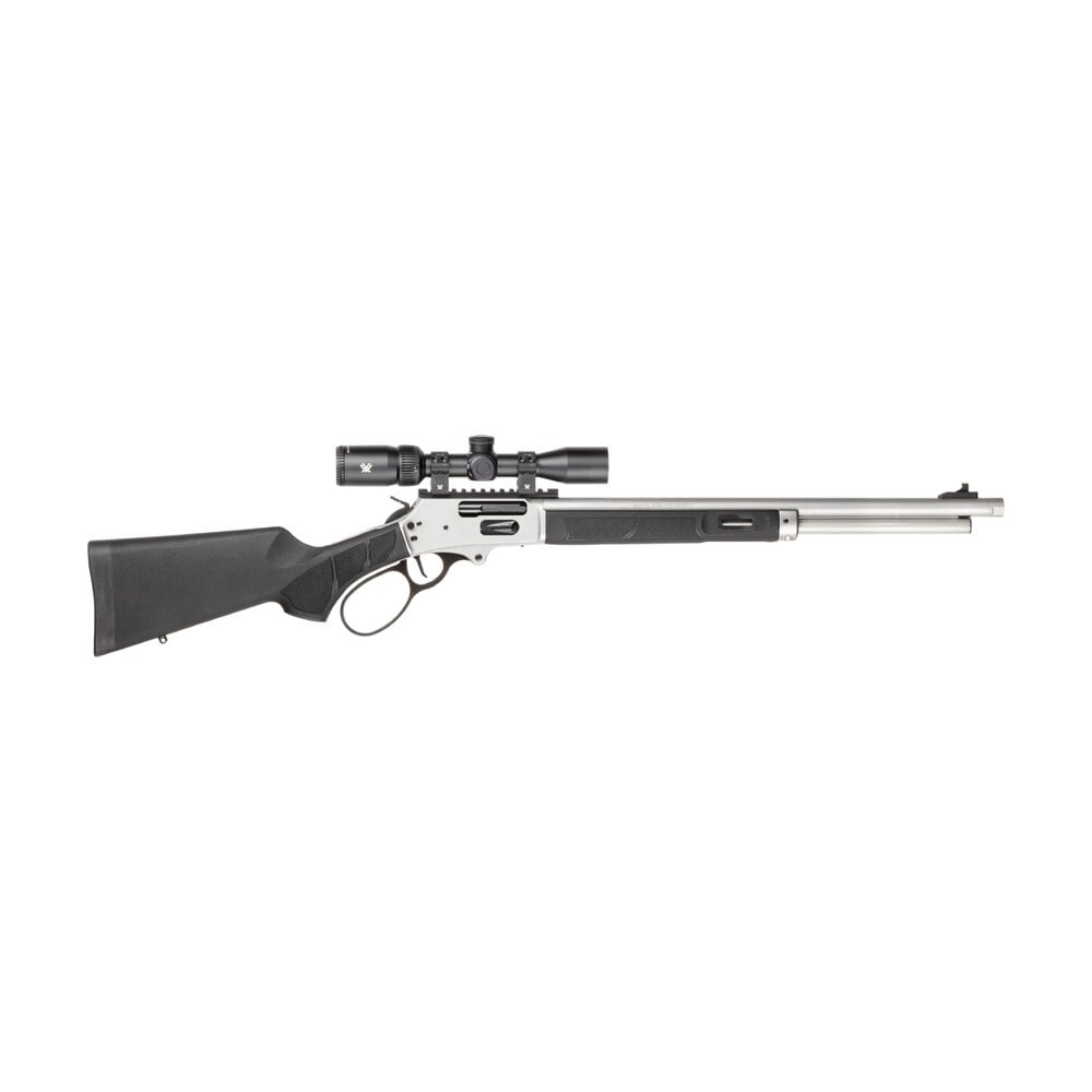 smith & wesson 14827 1854 combo 45 70 gov 6+1 20" stainless steel threaded barrel & receiver w/picatinny rail, m lok forend, black fixed synthetic stock, vortex crossfire hd 2 7x32mm scope Smith & Wesson 14827 1854 Combo 45-70 Gov 6+1 20" Stainless Steel Threaded Barrel & Sports South item 200806