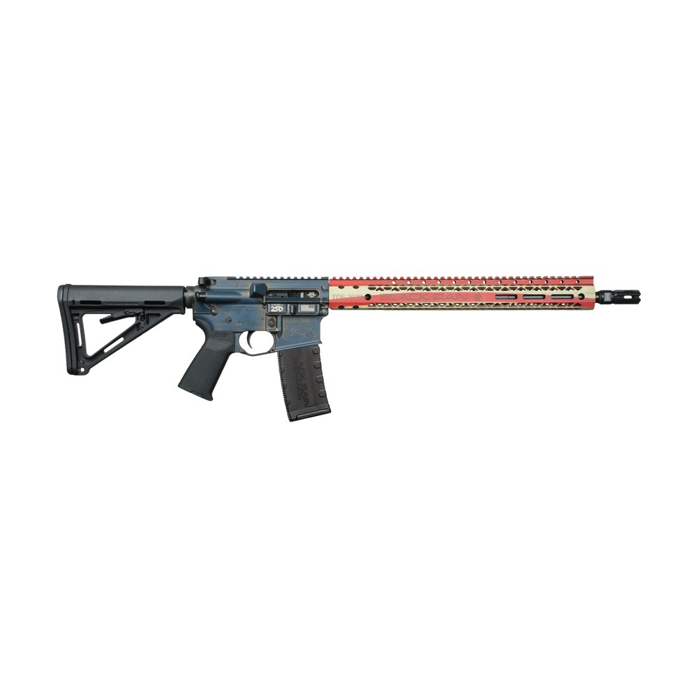 black rain ordnance bro betsy 250 spec15 250th anniversary 5.56 nato 30+1 16" red, white & blue w/250th anniversary engraving aluminum receiver w/picatinny rail, magpul moe sl black polymer stock, bla Black Rain Ordnance BRO-BETSY-250 Spec15 250th Anniversary 5.56 NATO 30+1 16" Red, White & Sports South item 201147