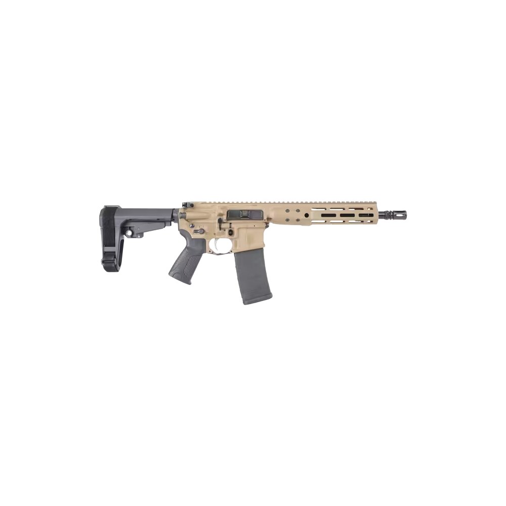 lwrc icdip5ck10sba3ml icdi 5.56 nato 30+1 10.50" threaded barrel, flat dark earth receiver w/picatinny rail, m lok handguard, black polymer sb tactical sba3 brace, black polymer grip, ambidextrous LWRC ICDIP5CK10SBA3ML ICDI 5.56 NATO 30+1 10.50" Threaded Sports South item 201374