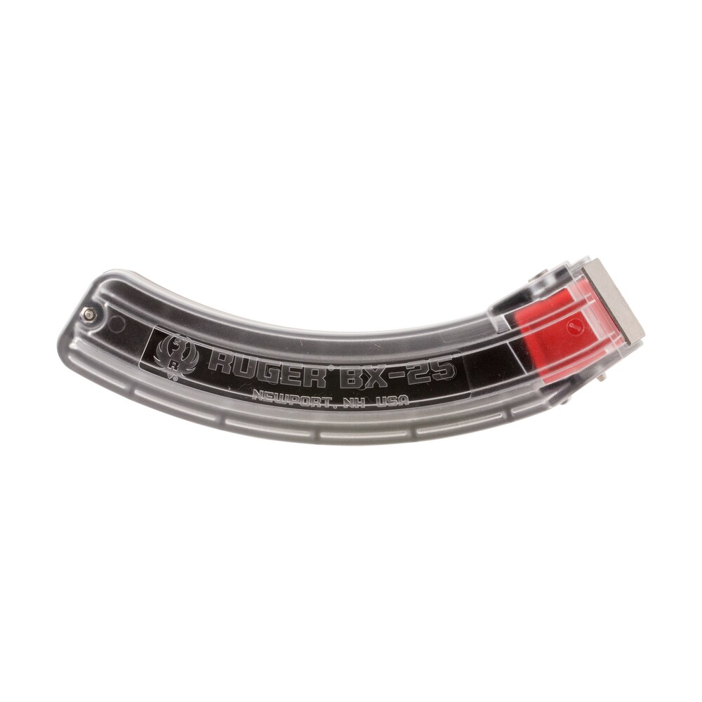 ruger 90591 bx 25 25rd magazine fits ruger 10/22/sr/77/charger 22lr bx 25 clear Ruger 90591 BX-25 25rd Magazine Sports South item 20157