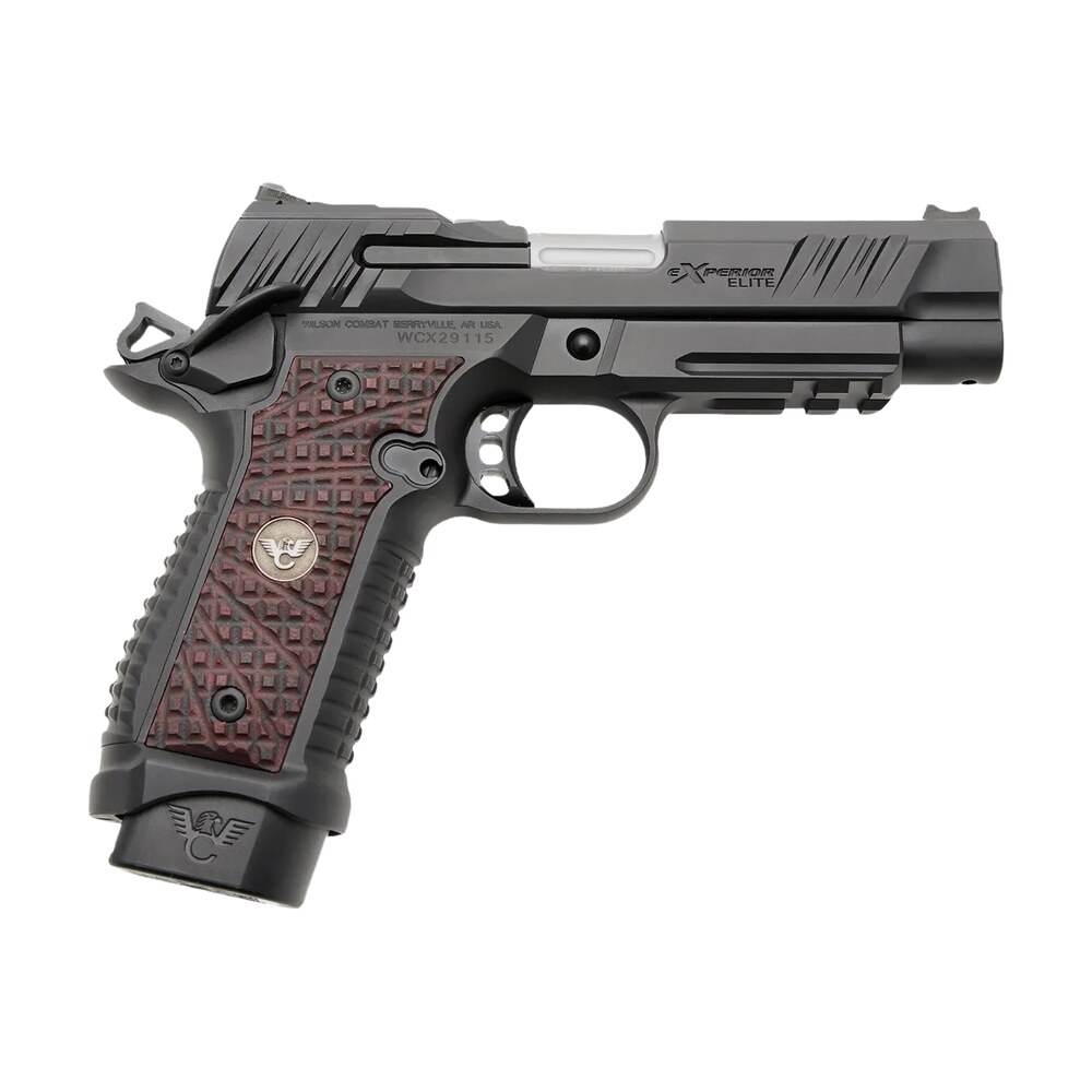 wilson combat 2xpdcopr9a experior elite commander frame 9mm luger 18+1 4.25" stainless fluted barrel, black armor tuff stainless steel optic ready/serrated slide, black armor tuff aluminum frame w/bea Wilson Combat 2XPDCOPR9A eXperior Elite Commander Frame 9mm Luger 18+1 4.25" Stainless Fluted Sports South item 201729