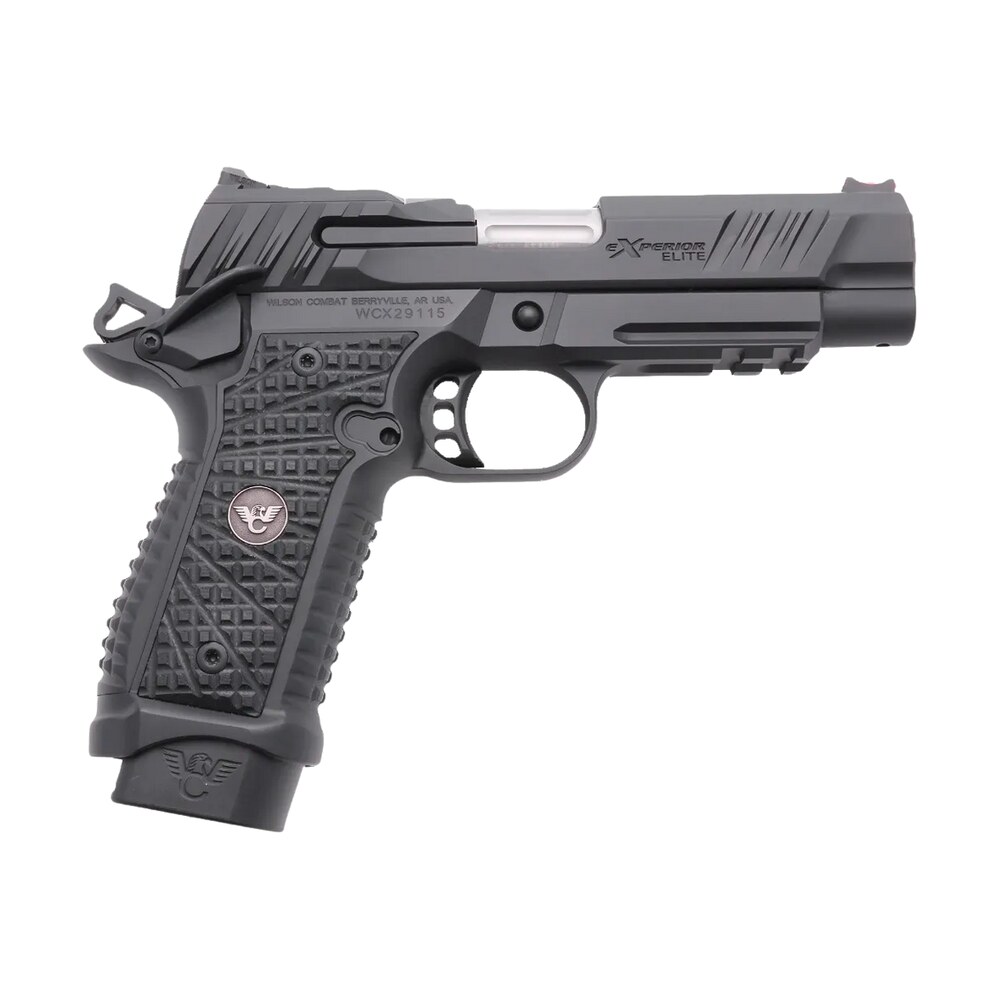 wilson combat xpdcopr9 experior commander frame 9mm luger 15+1 4.25" stainless match grade barrel, black armor tuff carbon steel serrated slide & frame w/accessory rail & beavertail, black g10 trak gr Wilson Combat XPDCOPR9 eXperior Commander Frame 9mm Luger 15+1 4.25" Stainless Match Grade Sports South item 201733