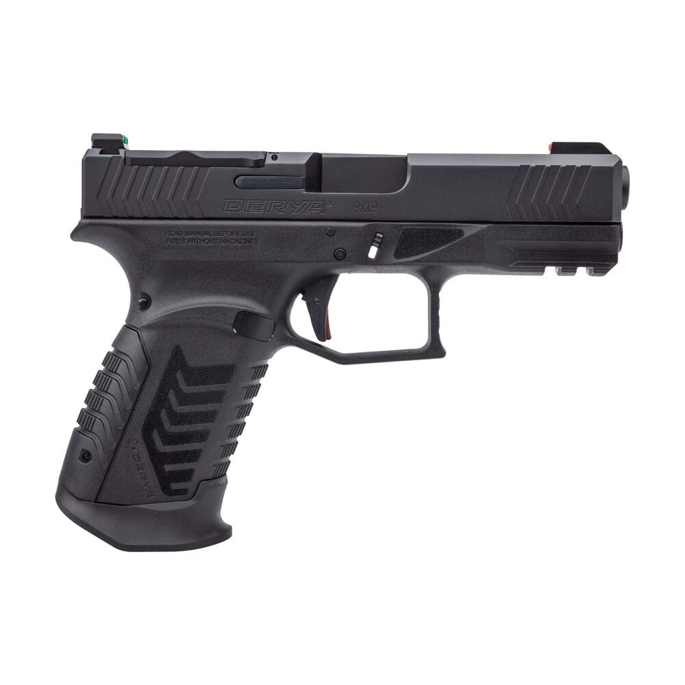 derya firearms dy9.ma.us dy9 ma compliant 9mm luger 10+1 3.86" black melonite alloy steel optic ready/serrated slide, black polymer frame w/picatinny rail, interchangeable backstrap grip Derya Firearms DY9.MA.US DY9 MA Compliant 9mm Luger 10+1 3.86" Black Melonite Alloy Steel Optic Sports South item 201752