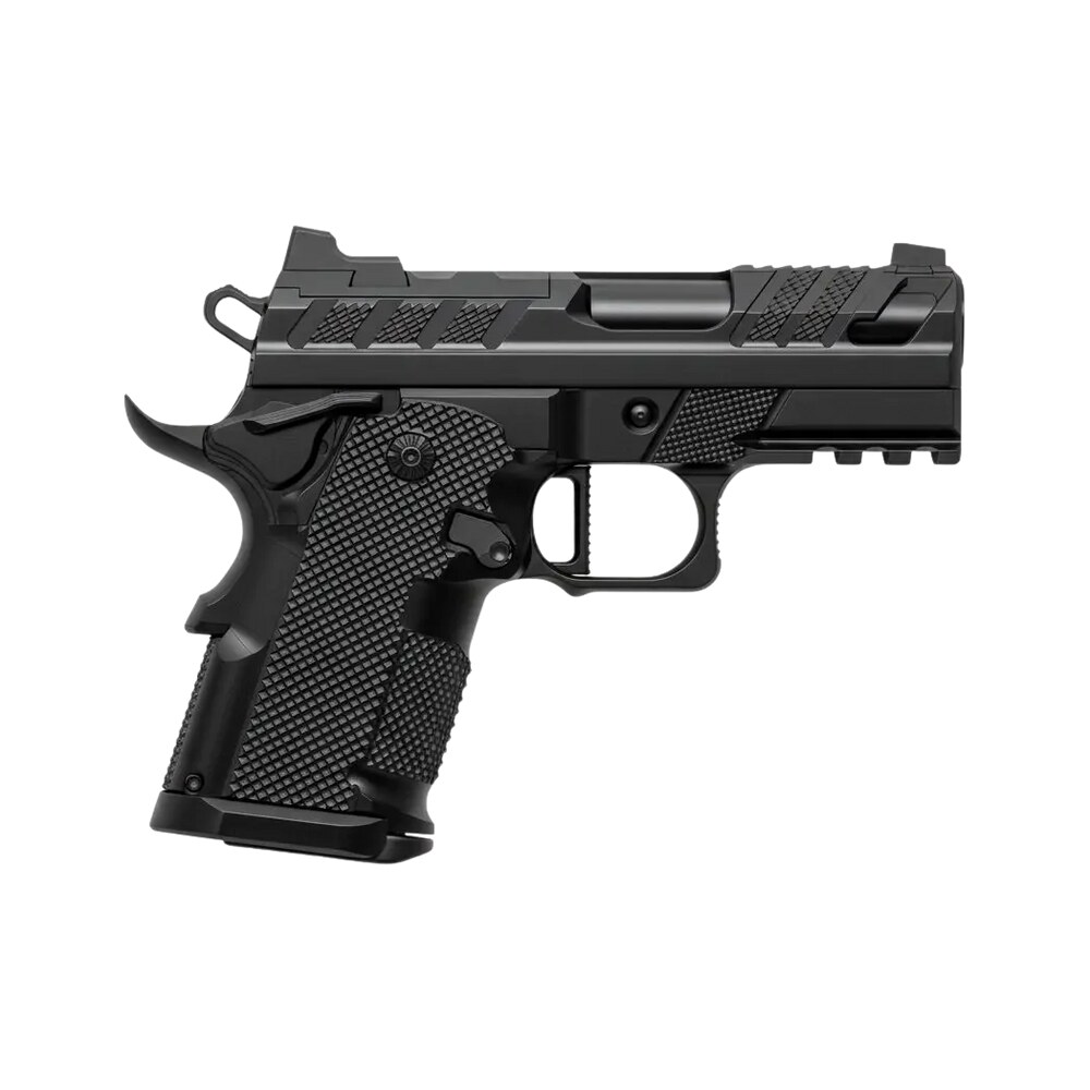 fusion firearms xp 3c 9 blk xp 3c compact frame 9mm luger 15+1 3" black tennifer qpq steel barrel, serrated slide & frame w/beavertail & picatinny rail, black aluminum grip Fusion Firearms XP-3C-9-BLK XP 3C Compact Frame 9mm Luger 15+1 3" Black Tennifer QPQ Steel Sports South item 201794