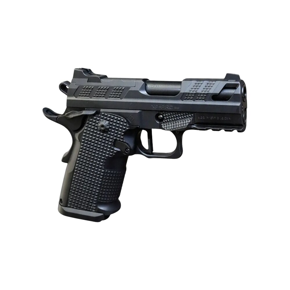 fusion firearms xp 3c 9 blk tr xp 3c compact frame 9mm luger 15+1 3" black tennifer qpq steel barrel, serrated slide & frame w/beavertail & picatinny rail, black aluminum grip, ambi thumb ledge Fusion Firearms XP-3C-9-BLK-TR XP 3C Compact Frame 9mm Luger 15+1 3" Black Tennifer QPQ Steel Sports South item 201796