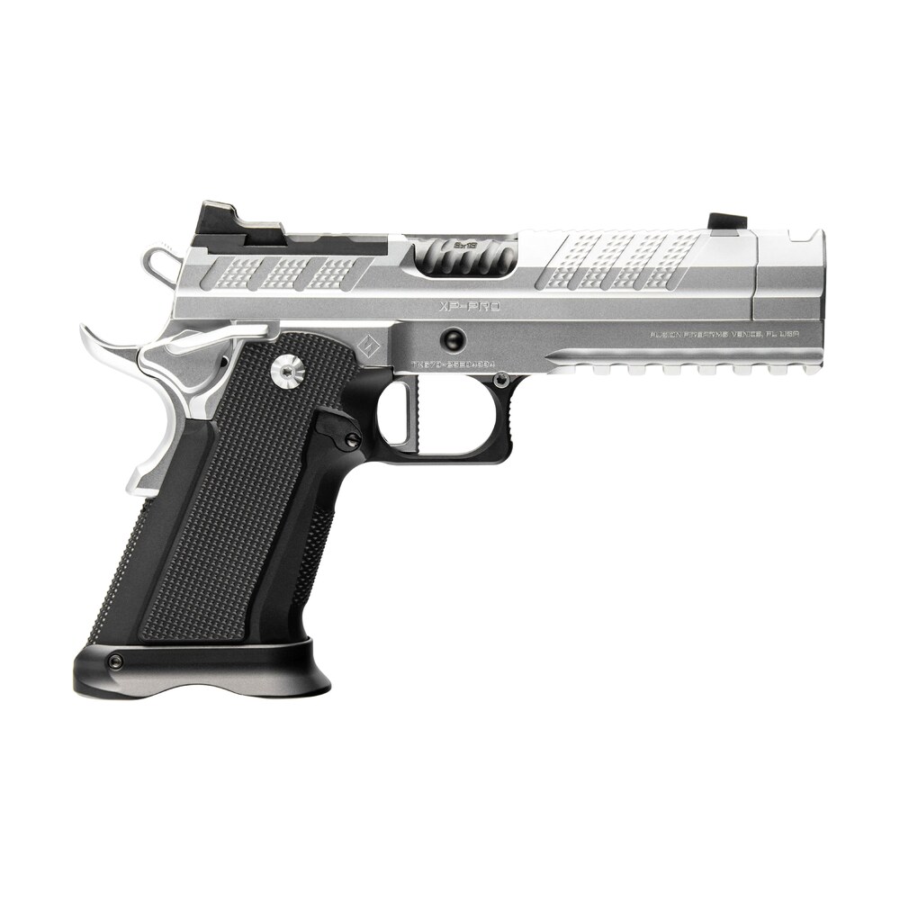 fusion firearms xp comp 9 c p xp comp 9mm luger 17+1 4.60" black tennifer compensated barrel, chrome steel optic ready/ported/serrated slide & frame w/beavertail & picatinny rail, black aluminum grip, Fusion Firearms XP-COMP-9-C-P XP Comp 9mm Luger 17+1 4.60" Black Tennifer Compensated Sports South item 201810