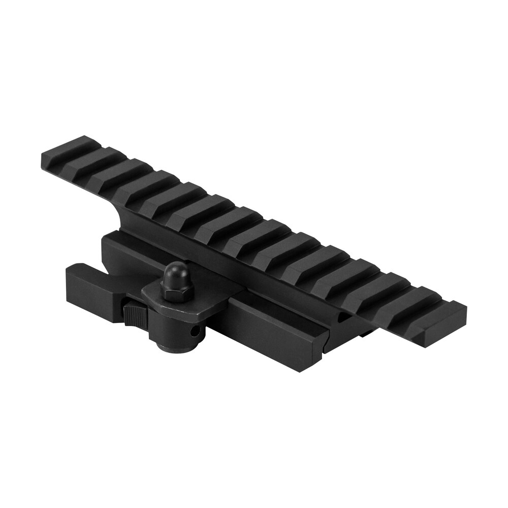 ncstar marfqv2 qr riser gen2 locking/quick detach black aluminum, fits ar15/m4 picatinny rail mount NcStar MARFQV2 QR Riser Gen2 Locking/Quick Detach Black Aluminum, Sports South item 20207
