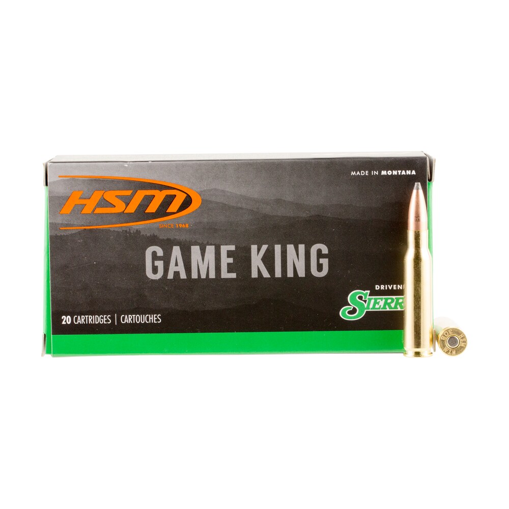 hsm 30841n game king 308 win 150 gr sierra gameking spitzer boat tail 20 per box/ 25 case HSM 30841N Game King 308 Win 150 gr Sierra GameKing Spitzer Boat Tail 20 Per Box/ 25 Case Sports South item 20858
