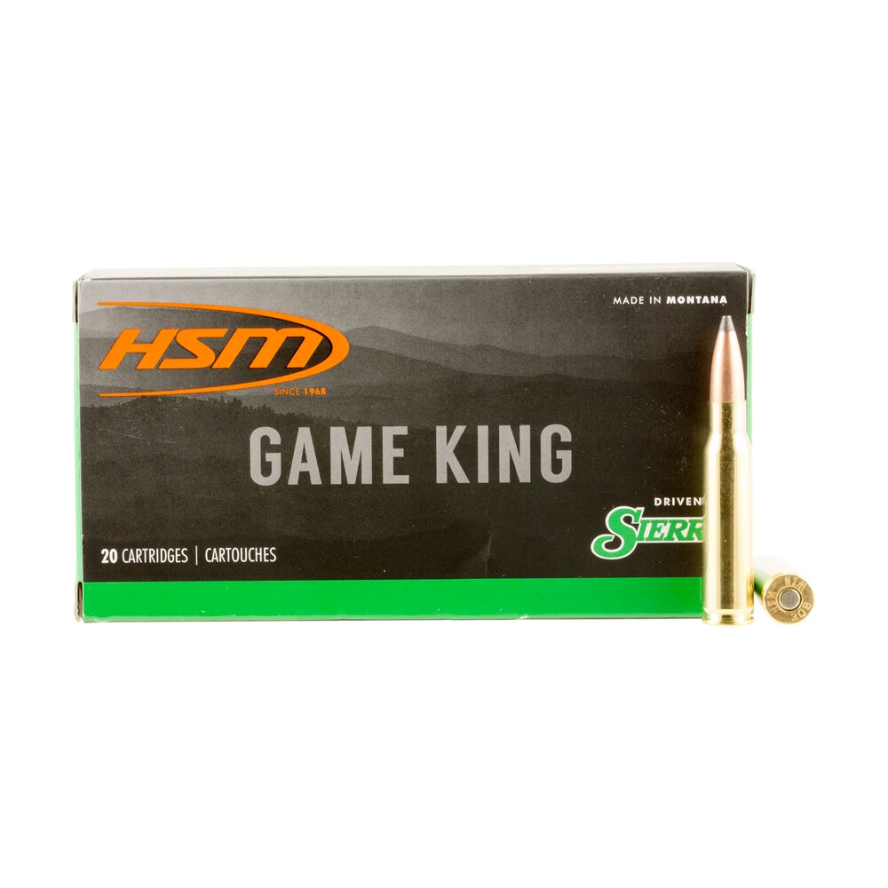 hsm 30842n game king 308 win 165 gr sierra gameking spitzer boat tail 20 per box/ 25 case HSM 30842N Game King 308 Win 165 gr Sierra GameKing Spitzer Boat Tail 20 Per Box/ 25 Case Sports South item 20859